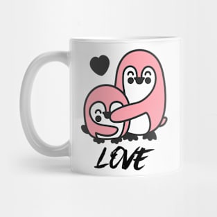 Valentines Penguin Love Honeymoon Cute Mug